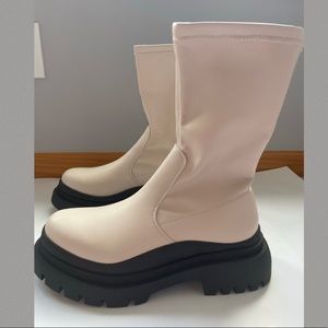 Chunky boots cream